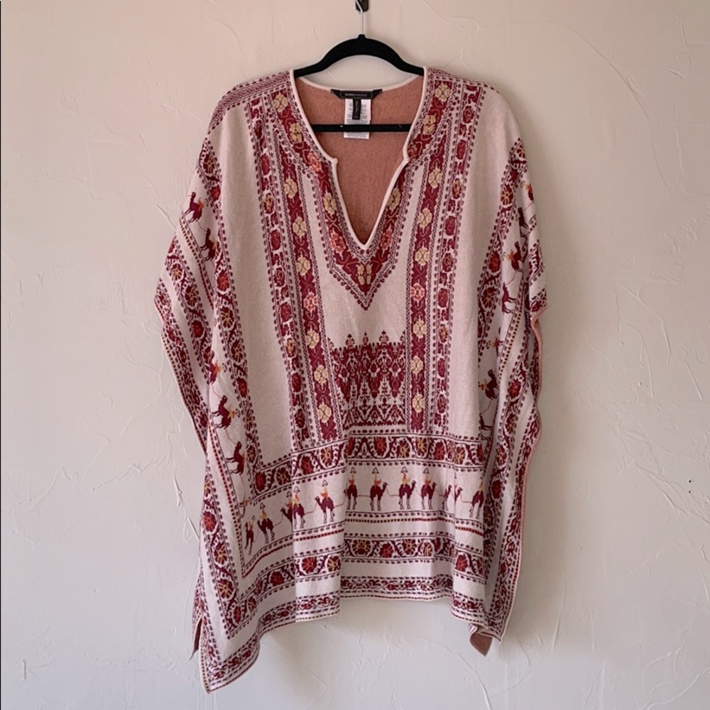 BCBGMAXAZRIA Camel Poncho